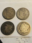 Lot of Silver dollars:  Morgan and Peace set of 4 - 90% silver US Coins