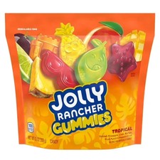 JOLLY RANCHER Gummies Tropical Fruit Flavored Candy Bag, 13 oz