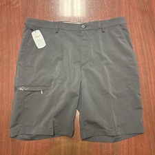 Greg Norman Performance Fabric Short Style G7XDH528 NWT Mens BLACK Waist 36