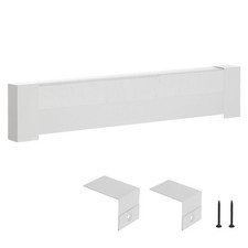 VEVOR 3 ft Baseboard Heater Covers Basic Series Standard for Bedroom White