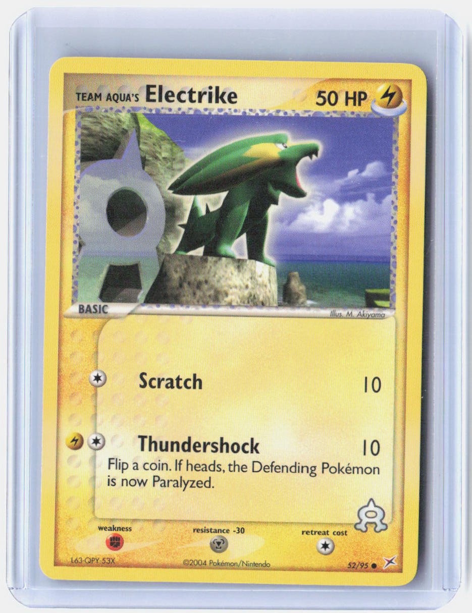Team Aqua's Electrike 52/95 Common Team Magma vs Team Aqua Pokemon Near Mint