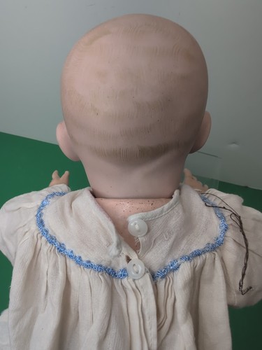 16" Antique Germany Bisque Doll Compo Body Kley & Hahn 12 Brown Painted Eyes SF - Picture 19 of 22