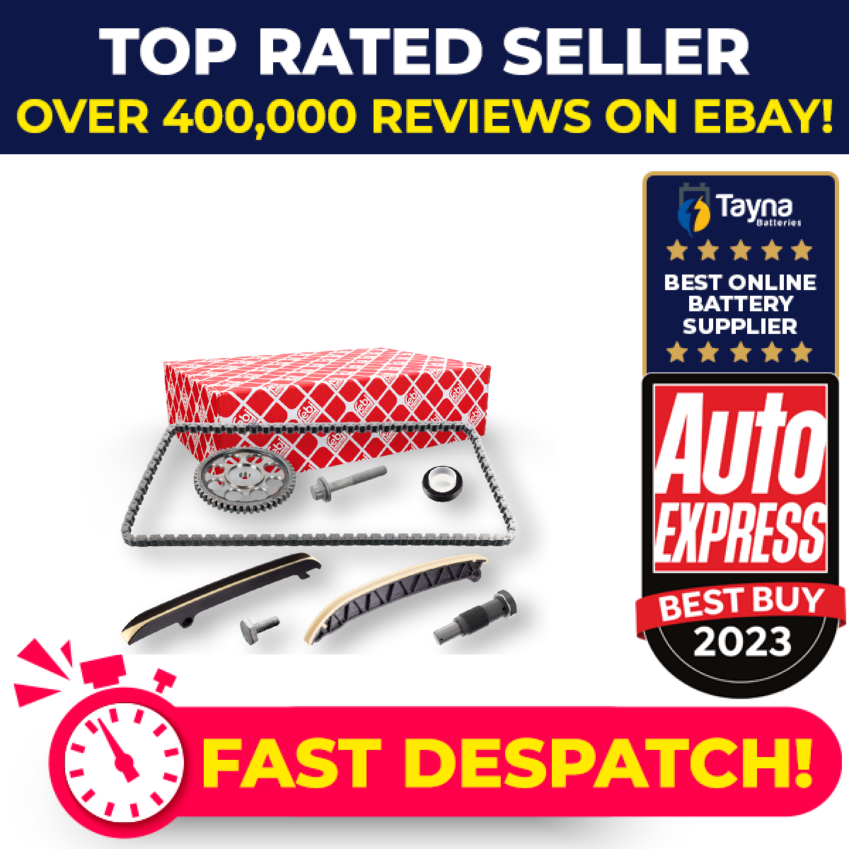 Timing Chain Kit fits VW CADDY Mk3 1.2 11 to 15 03F109158G 03F109158GS2 Febi New
