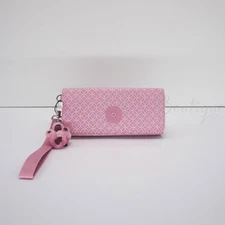 Kipling RUBI Snap Long Wallet Wristlet KI4576 Polyamide Mystic Lattice NWT $54