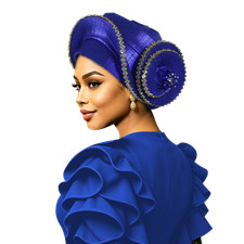 Women s Nigerian Gele Turban African Wedding Party Head Wrap Headtie Headwear