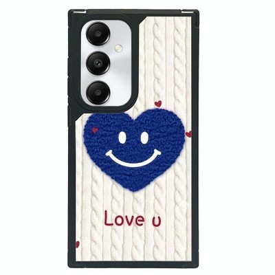 Samsung Galaxy A35 5G Full Case Künstlerisches Motiv Lächelndes Gesicht