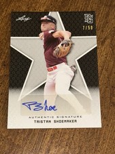 TRISTAN SHOEMAKER 2020 Leaf Perfect Game BLACK AUTOGRAPH #7/50 RADFORD VIRGINIA