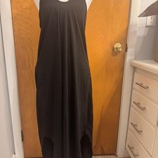 Women's maxi dress with cutouts, pockets and cross back detail size Large