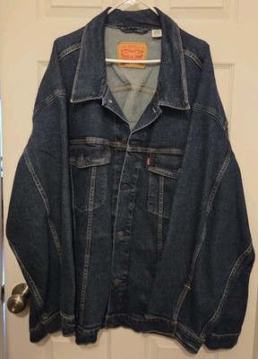 Levi's Men's Trucker Jean Jacket 6XL Big Colusa/Stretch Dark Blue
