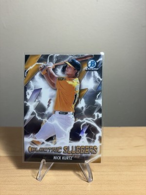 Topps Bowman Chrome 2025 Nick Kurtz Athletics Electric Sluggers Insert #ES-22