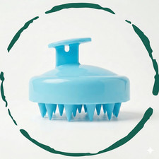 Silicone Scalp Massager Brush - Exfoliating Shampoo Shower Scrubber
