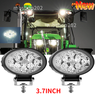 #ad #ad 2x 3.7#x27;#x27; LED Oval Working LED Light Fit JCB FASTRAC 3CX 4CX 700 50089 Flood beam $14.91