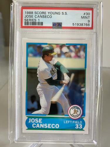 Jose Canseco #30 1988 Score Young Superstars Series 1 card