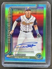 2025 Topps Pro Debut Carson Williams Auto Green Foil #/99