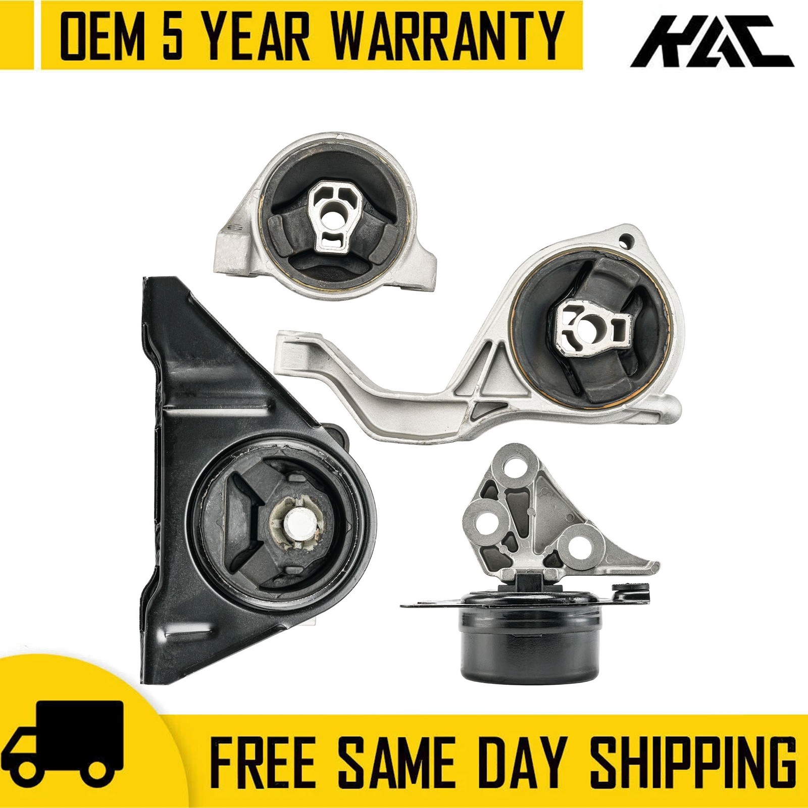 Motor & Transmission Mounts Set of 4 Fits 2008-2010 Saturn Vue L4 2.4L A5604