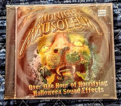 CD Midnight Mausoleum: Over One Hour Horrifying Halloween Sound Effects (Sealed)