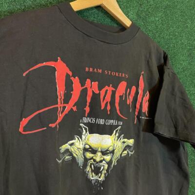 Reprint Dracula Bram Stoker's Rare Design black T shirt basic NH14996