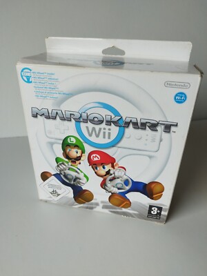 Pack Mario Kart + Volant Pour Wii / Wii U - Version PAL - État Bon, Jeu Et Accessoire Inclus - Parfait Pour Les Parties En Famille