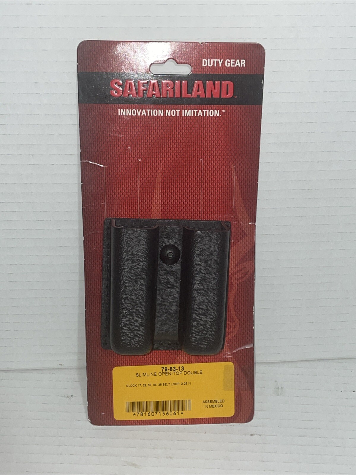 Safariland Slimline Open Top Double Magazine Pouch 79-83-13 Glock 17 22 37 34 35-image