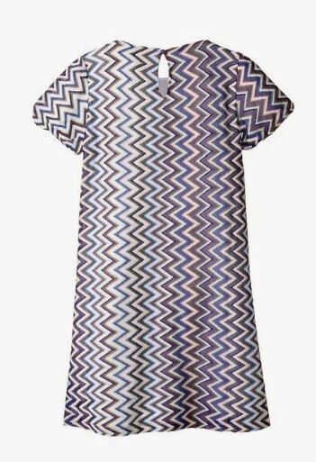 Missoni 241241 Niñas Niños Lurex Zigzag Vestido Cambio Púrpura Talla 6-7 Años/122 cm Foto 3 de 3