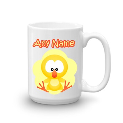 Personalisierter großer 15 Unzen Huhn Becher extra groß Namen Tasse Küken Bauernhof Tier Geschenke