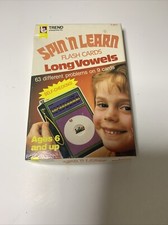 Vintage Spin And Learn Flash Cards Long Vowels