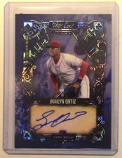 #778 Jhailyn Ortiz 2023 Wild Card #5CDV-34 5 Card Draw 1/2 Auto Cincinnati Reds