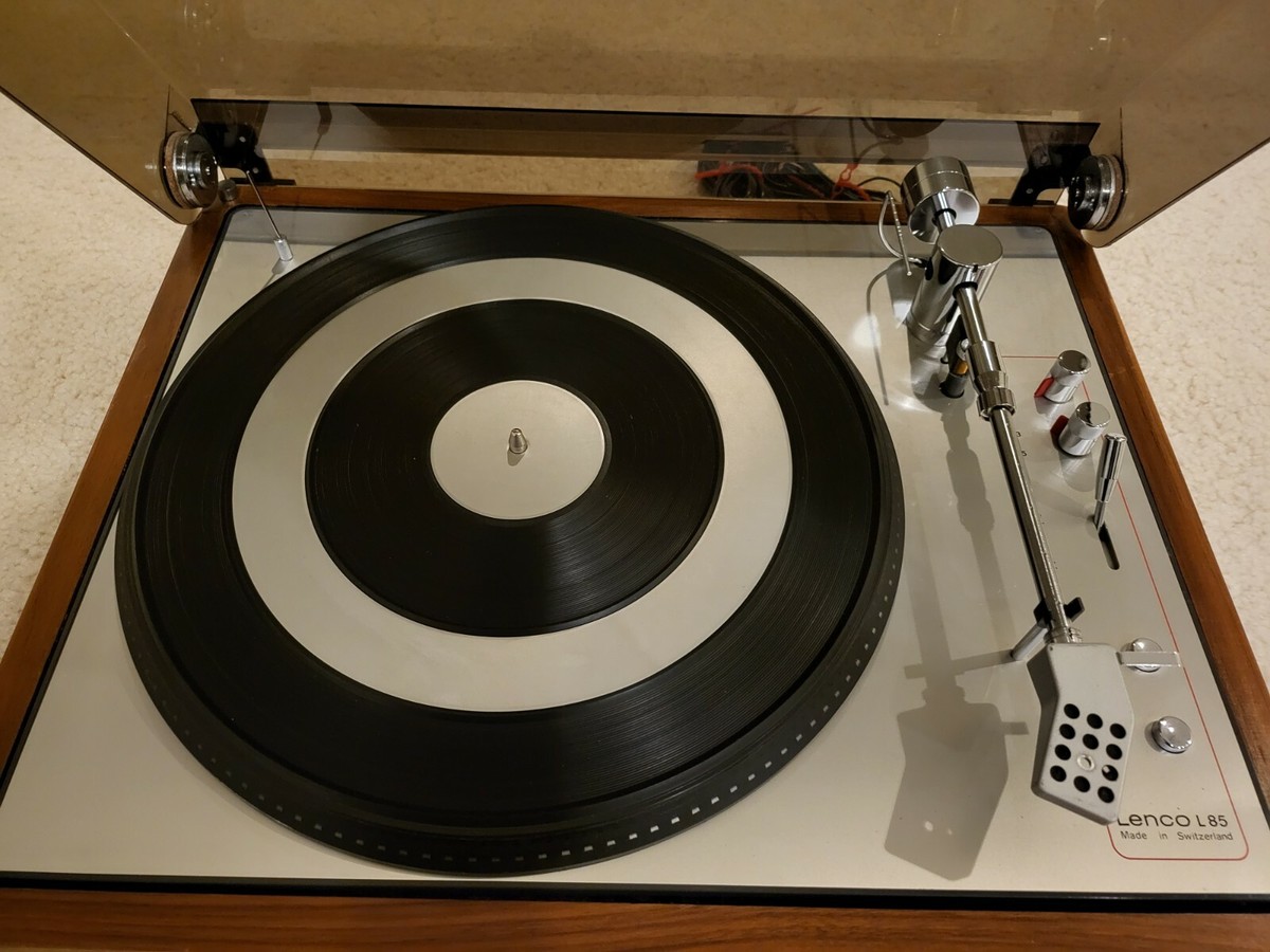 Lenco L-85 Belt-Drive Turntable White - Turntables (Reme-Driven Turntable, Semi-Automatic, White, 33.45 rpm, MP3