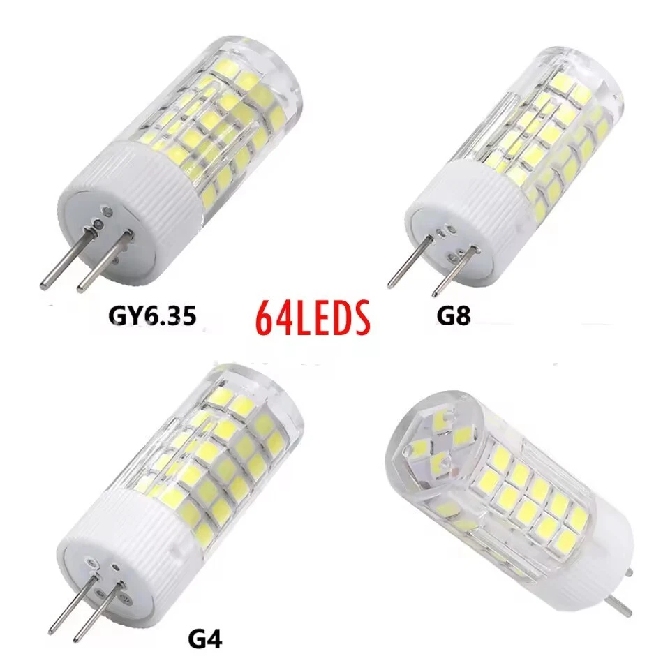 1x 10W 9W 7W LED Mais Glühbirne G8 GY6,35 G4 Bi-Pin Sockel für Schrankleuchten - Bild 3 von 4