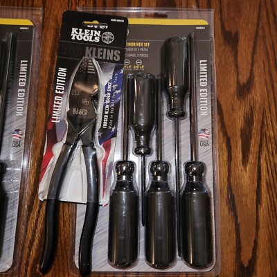 Klein Limited Edition 166th Anniversary Side cutters PLUS Blackout Screwdrivers