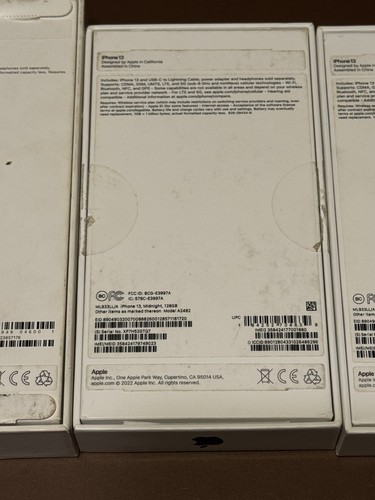 Lot de 4 boites vides OEM pour Apple iPhone 15 Pro max 2x 13 & 1x 12 - Photo 4 sur 6