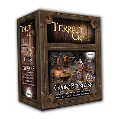 Terrain Crate Guard Barracks Mantic Games D&D Gelände PNP Wachbaracke