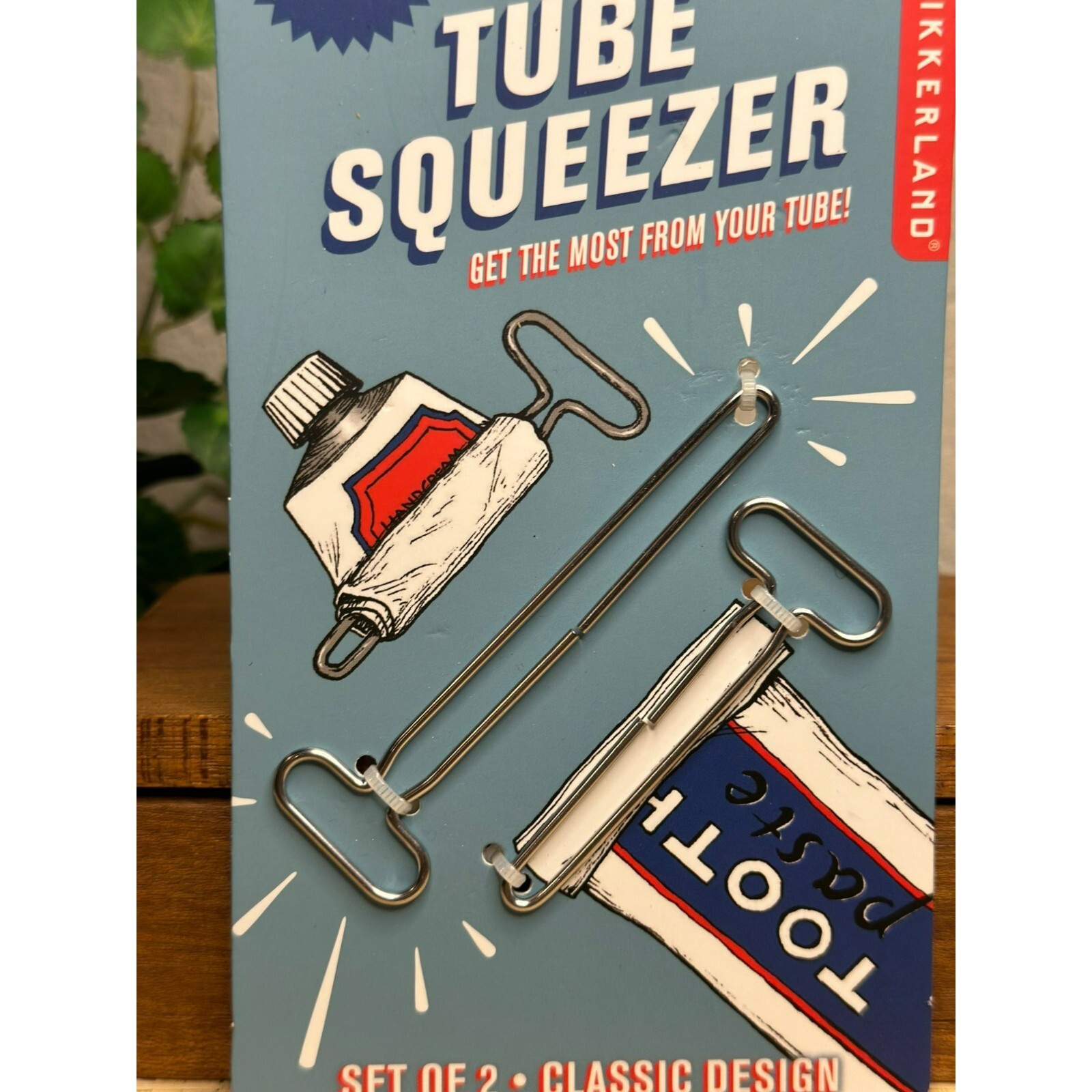 NIB Kikkerland Toothpaste Tube Stainless Steal Squeezer (Set of 2) Perfect Gift eBay
