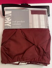 Vcny Home Carmen Rod Pocket Valance 60X20 in Valance Passe Tringle NWT