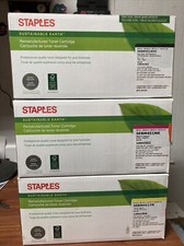 Staples HP Toner Cartridges: CE410X black , CE413A magenta , CE412A yellow