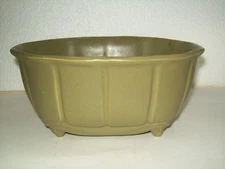 Vintage ~ Olive Green Pottery Planter Vase ~ USA 489 ~ Matt Finish