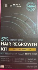 LILIVERA Hair Regrowth Kit 1 Month Supply 5 Minoxidil Exp.12/7/25 New in Box