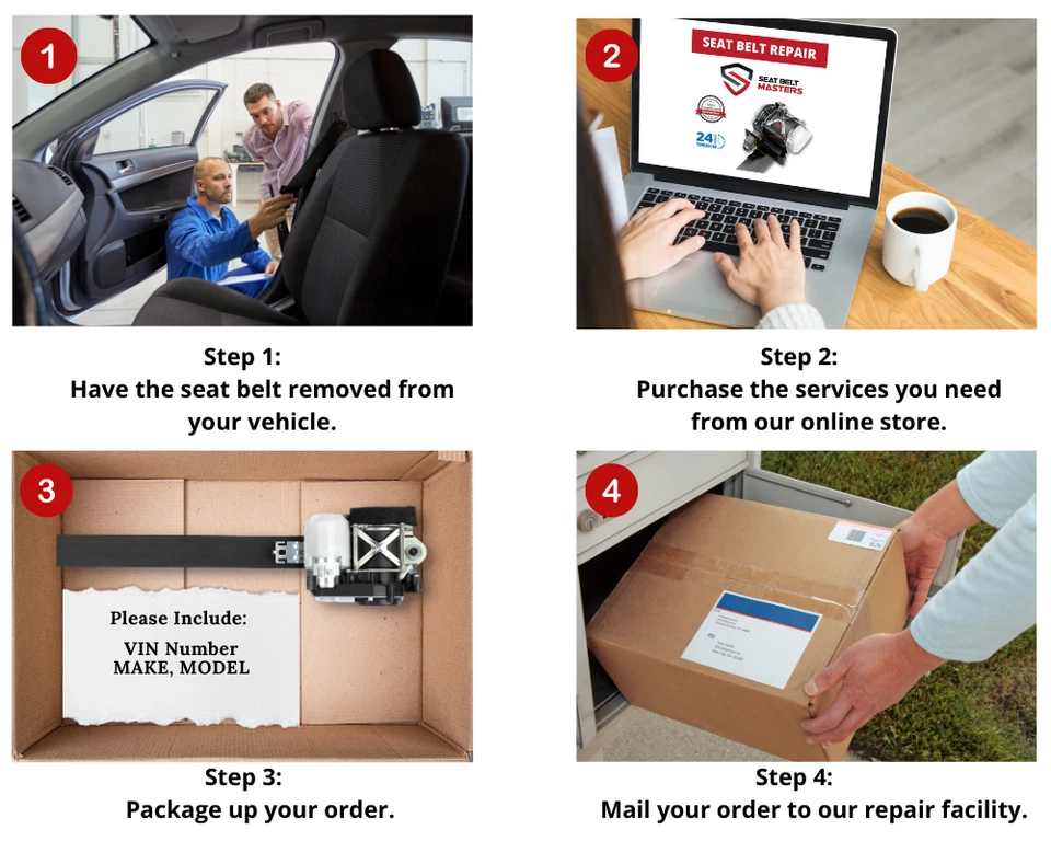 For Dodge B1500 SEAT BELT REPAIR TENSIONER REPAIR RESET RECHARGE SINGLE-STAGE - Image 2 of 4