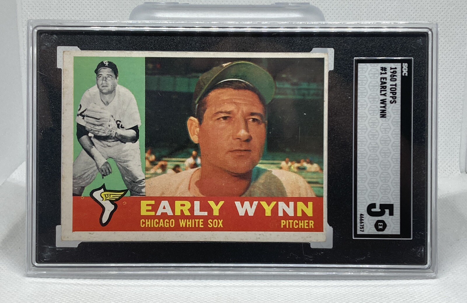 1960 Topps Early Wynn #1 SGC 5 White Sox