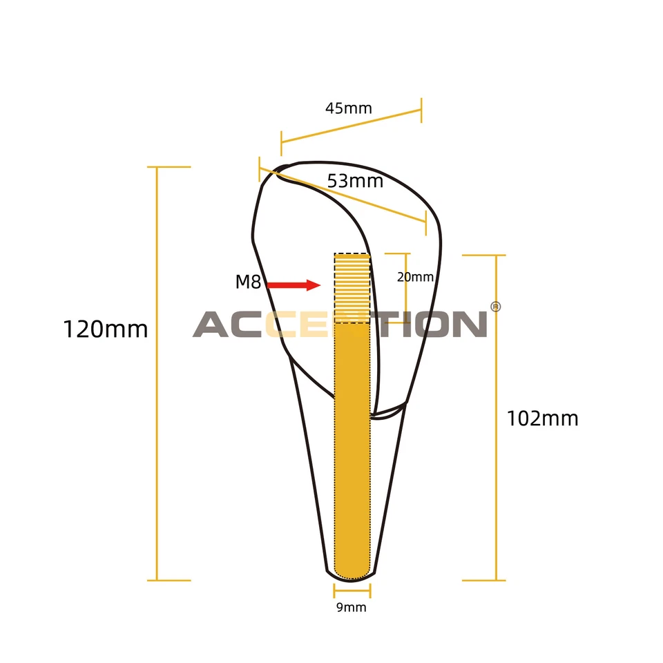 Perilla de cambio de marchas de madera de melocotón para Lexus LS400 LS430 LX470 LX570 RX330 RX350 Foto 2 de 4