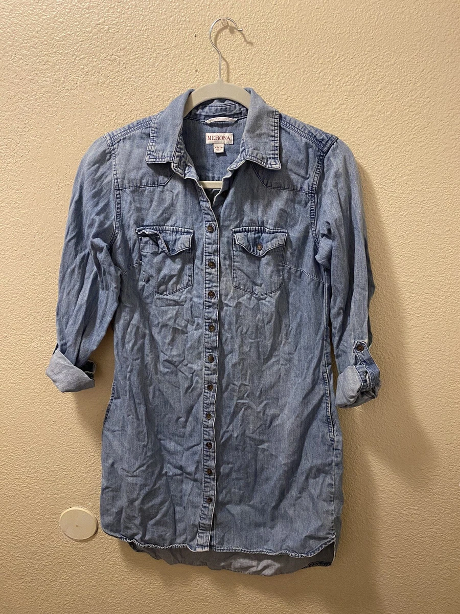 Merona denim cheap dress
