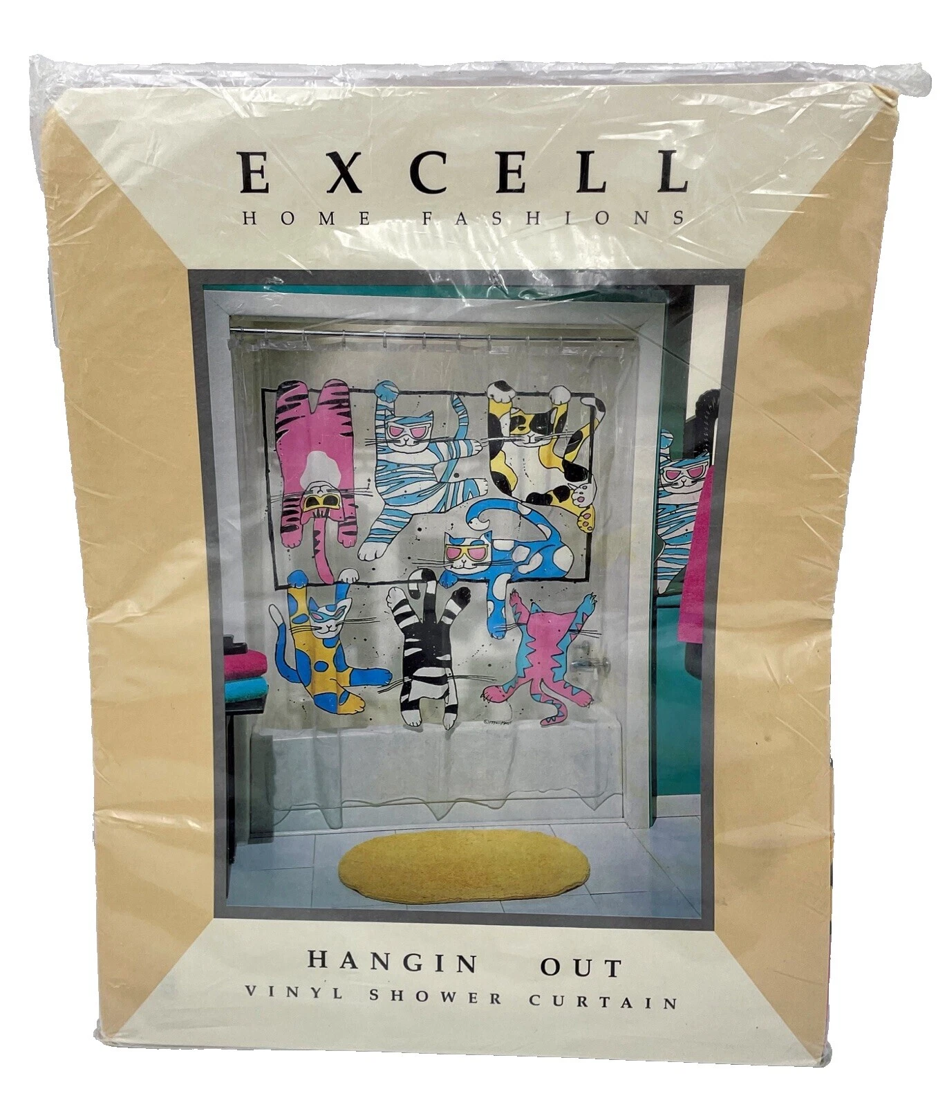 Современные виниловые шторы для душа Ex-Cell