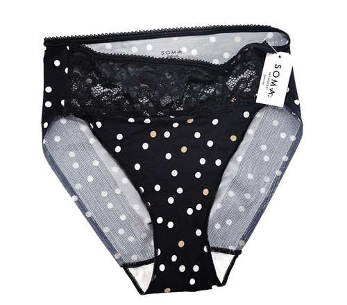 Mutandine Sexy A Vita Bassa Con Pois Turchesi E Neri – Modello K32, Gamba Alta, In Lycra