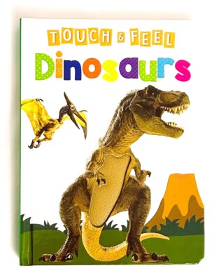 Touch and Feel: Dinosaurs- Sensory Development, Early Reading Skill- New