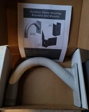 QTY 2 NEW NIB Panasonic by Videolarm Outdoor Gooseneck Wall Mount 110-WM20GB-r4