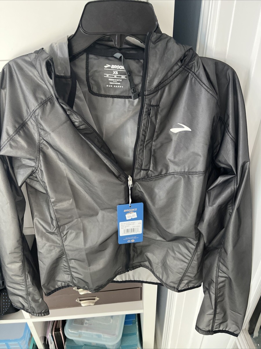 Brooks All Altitude Lightweight Packable Rain Jacket Size XL