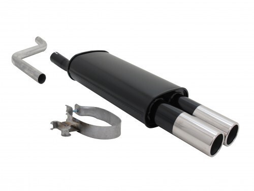 Novus EndschalldäMpfer 2 X 76 Mm Stahl FüR VW Polo II / III - 86C-image