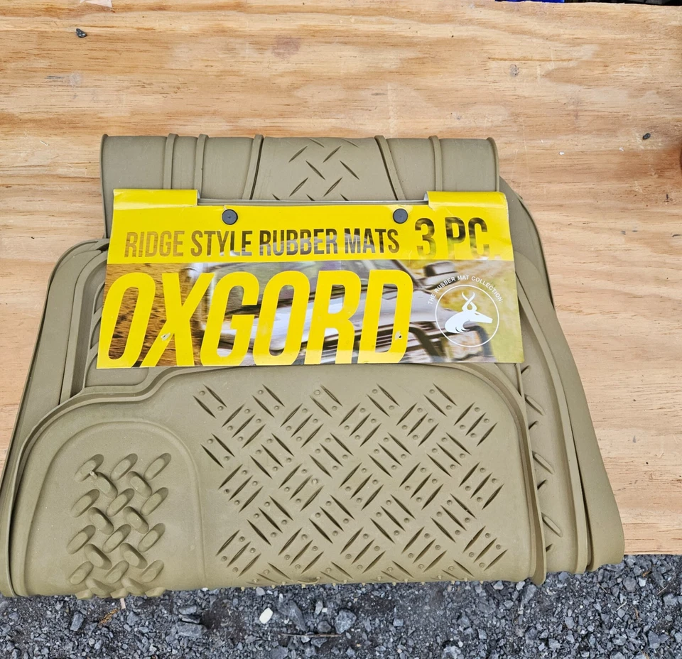 Резиновые напольные коврики OxGord Vehicle Ridge Style BeigeI Motoe детали салона подарок - Изображение 3 из 3