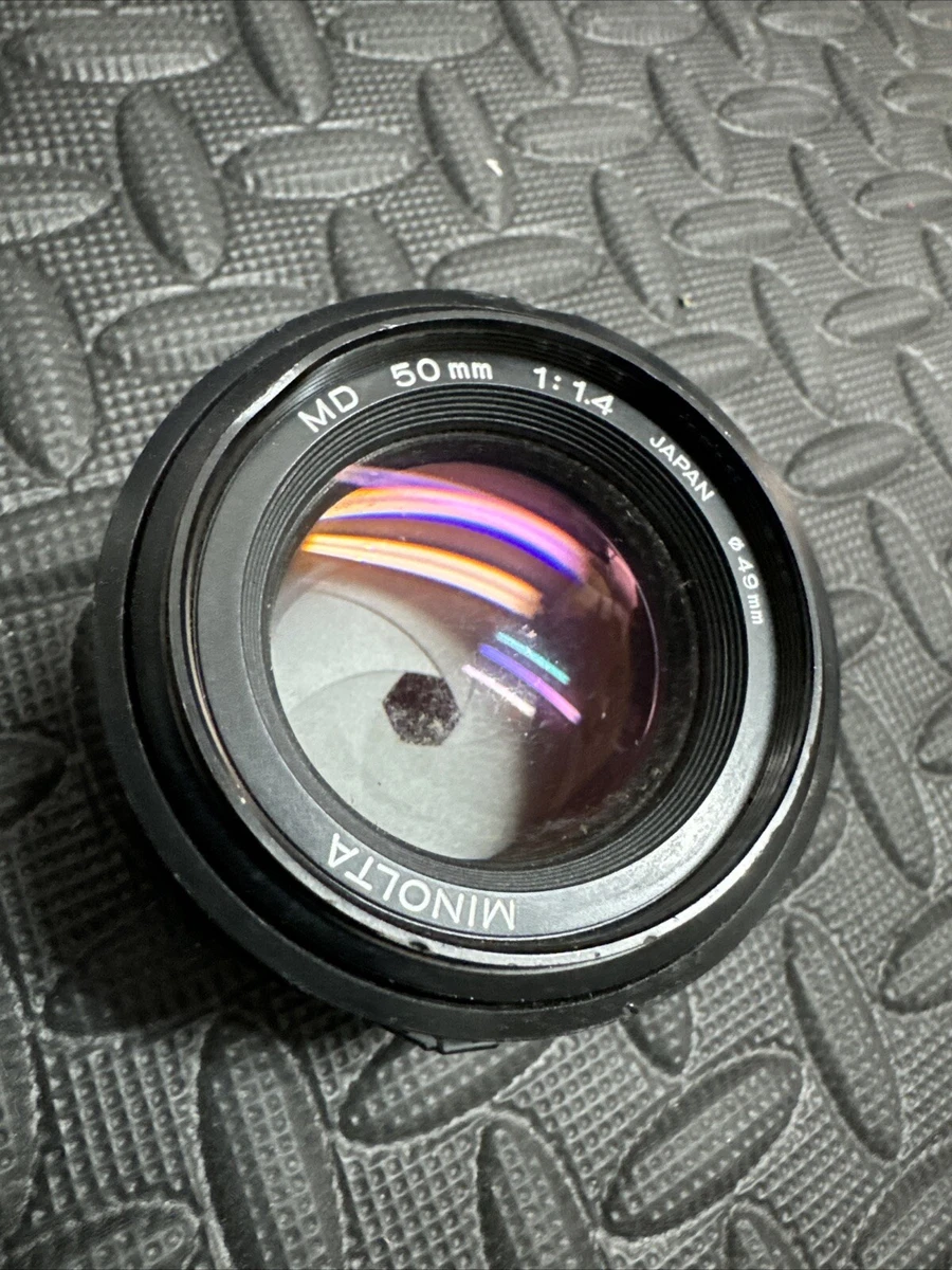 MINOLTA MD ROKKOR 50mm F1.4 MF Standard Lens , Made In JAPAN