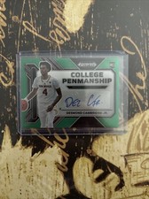 2023-24 Prizm Draft Picks- College Penmanship Auto Green- Desmond Cambridge (RC)